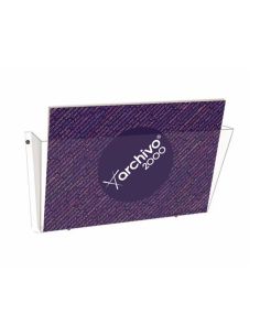 Expositor Mural Archivo 2000 Portafolletos 1 Compartimento Din A4 Horizontal 75X370X180 Mm 2