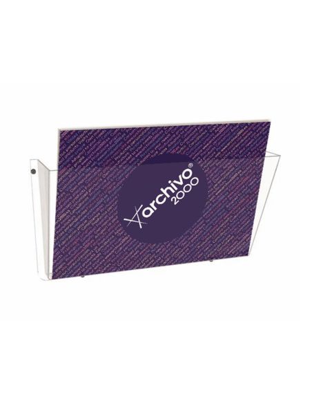 Expositor Mural Archivo 2000 Portafolletos 1 Compartimento Din A4 Horizontal 75X370X180 Mm|Libreriasalesiana