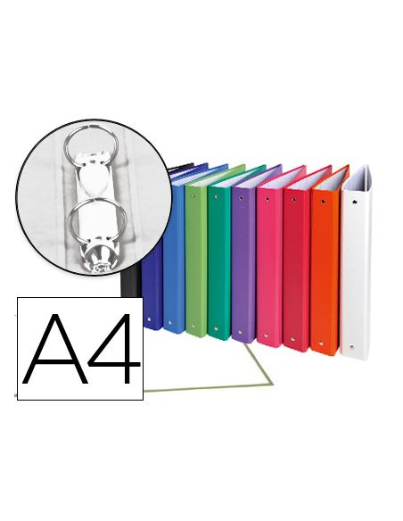 Carpeta De 2 Anillas 30Mm Redondas Exacompta A4 Carton Forrado Colores Surtidos