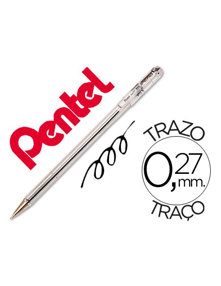 Boligrafo Negro Pentel Bk-77 A