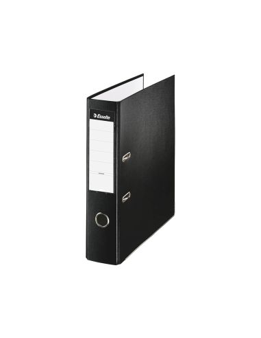 Archivador De Palanca Esselte Carton Forrado Pvc Folio Lomo De 75 Mm Con Rado Negro