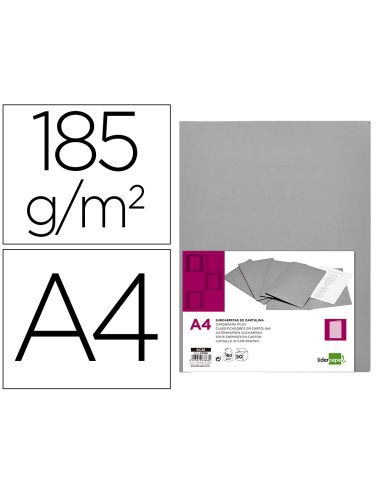 Subcarpeta Liderpapel A4 Gris 180G/M2