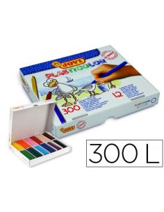 Lapices Cera Jovi Plasticolor Caja De 300 Unidades 25 Colores Surtidos