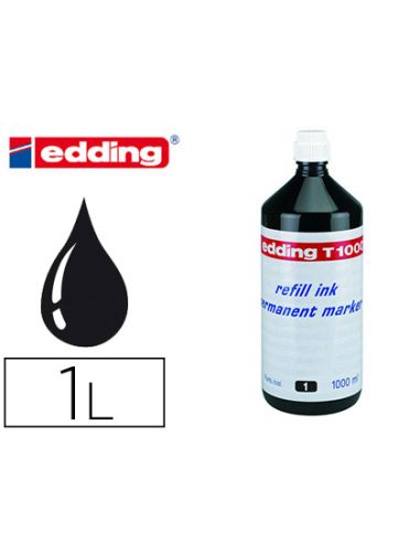 Tinta Rotulador Edding T-1000 Negro Bote 1 Litro