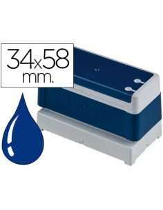 Sello Automatico Brother 34 Mm X 58 Mm Azul