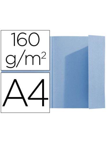 Subcarpeta Exacompta Din A4 Azul 160G/M2 Con Solapa Interior