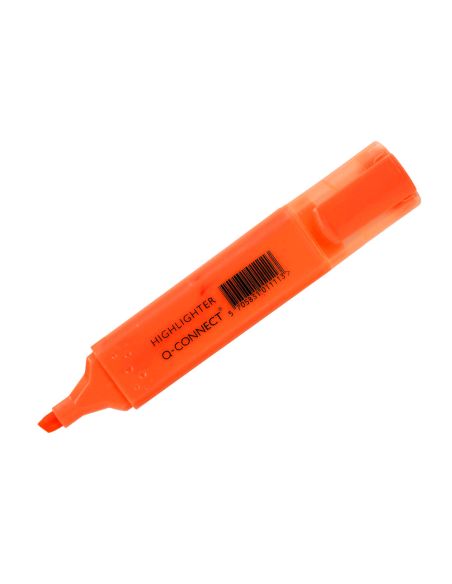 Rotulador Q-Connect Fluorescente Naranja Punta Biselada