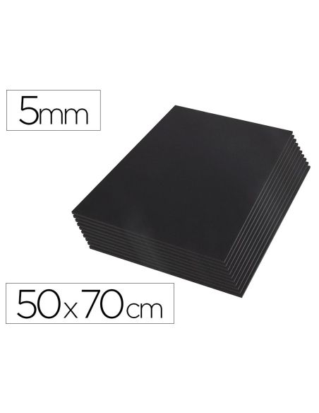 Carton Pluma Liderpapel Negro Doble Cara 50X70 Cm Espesor 5 Mm|Libreriasalesiana