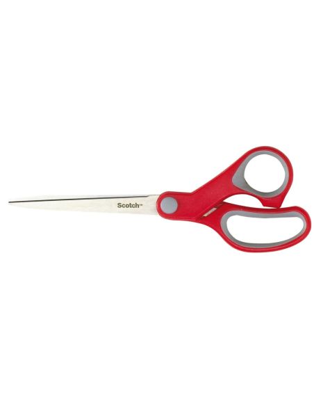 Tijera Oficina Scotch Confort 18 Cm De Acero Inoxidable Mango Ergonomico Ambidiestros