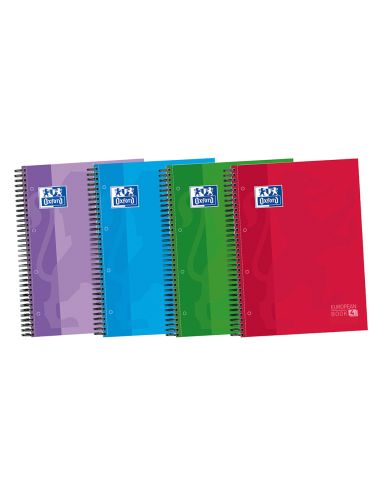 Bloc Espiral Oxford Tapa Extradura Optik Paper Microperdin A4 120 H 50% Hojas Gratis Cuadros 5 Mm Con 3 Separadores