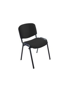 Silla Rocada Confidente Estructura Metalica Tapizada En Tela Ignifuga Negra 57X81X48 Cm
