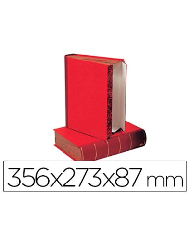 Caja Transferencia Liderpapel Lomo Libro De 80 Mm Color Rojo356X273X87 Mm