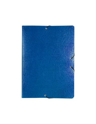 Carpeta Proyectos Liderpapel Folio Lomo 90Mm Carton Gofrado Azul