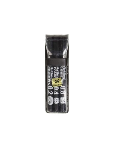 Rotulador Artline Comic Pen Calibrado Micrometrico Negro Bolsa De 3 Uds 0,2 0,4 0,8 Mm