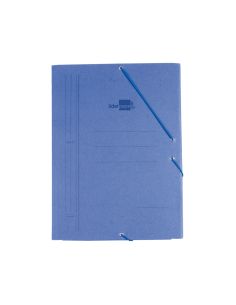 Carpeta Liderpapel Gomas Tres Solapas Carton Prespan A3 Color Azul 2