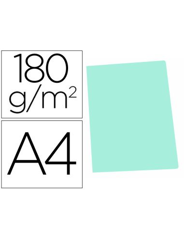 Subcarpeta Cartulina Gio Din A4 Verde Pastel 180 G/M2