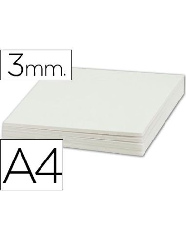 Carton Pluma Liderpapel Blanco Doble Cara Din A4 Espesor 3Mm|Libreriasalesiana