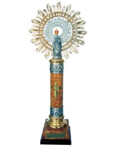 Virgen Del Pilar Bocel + Greca Especial Marron 59Cm