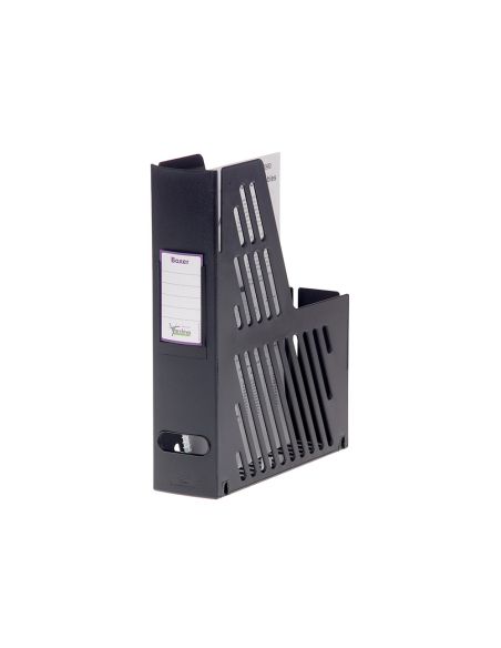Revistero Boxer Archivo 2000 Cajetin Con Tarjetero Identificador Negro 240X75X315 Mm
