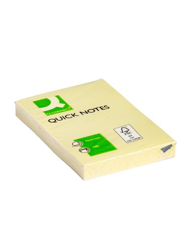 Bloc De Notas Adhesivas Quita Y Pon Q-Connect 51X76 Mm Con 100 Hojas