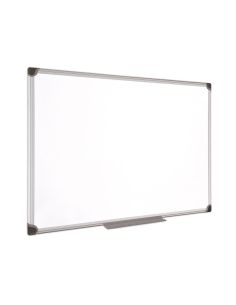 Pizarra Blanca Bi-Office Magnetica Maya W Ceramica Vitrificada Marco De Aluminio 150 X 100 Cm Con Bandeja Para 2