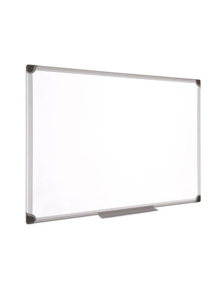 Pizarra Blanca Bi-Office Magnetica Maya W Ceramica Vitrificada Marco De Aluminio 150 X 100 Cm Con Bandeja Para