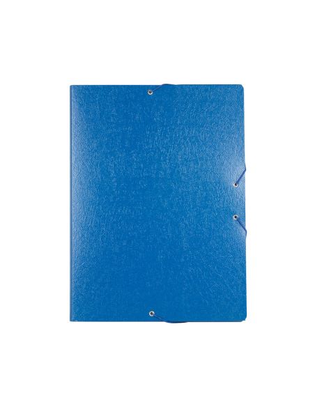 Carpeta Proyectos Liderpapel Folio Lomo 30Mm Carton Gofrado Azul