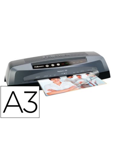 Plastificadora Fellowes Neptuno Din A3 De 4 Rodillos Frio Y Caliente Hasta 175 Mc 570X125X180Mm