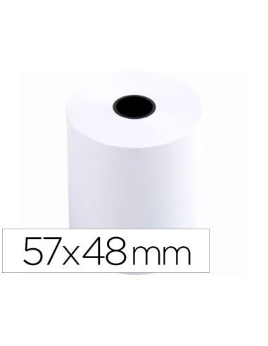Rollo Sumadora Q-Connect Termico 57 Mm Ancho X 48 Mm Diametro Sin Bisfenol A