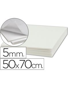 Carton Pluma Liderpapel Blanco Adhesivo 1 Cara 50X70 Cm Espesor 5 Mm