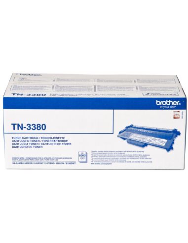 Toner Brother Tn-3380 Para Impresoras Hl-5440D/5450Dn/5470Dw/6180Dw 8000 Pag