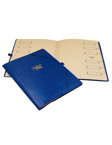 Carpeta Clasificador Carton Compacto Saro Folio Azul 12 Departamentos