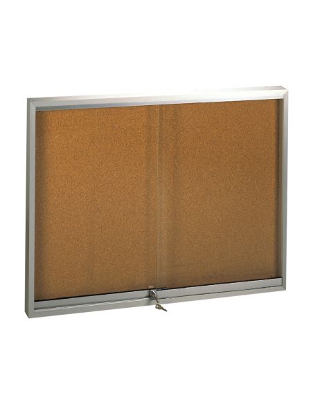 Vitrina De Anuncios Q-Connect Marco De Aluminio 1000 X 2000 Mm