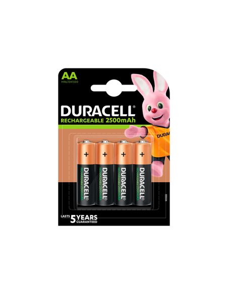 Pila Duracell Recargable Staycharged Aa 2500 Mah Blister De 4 Unidades