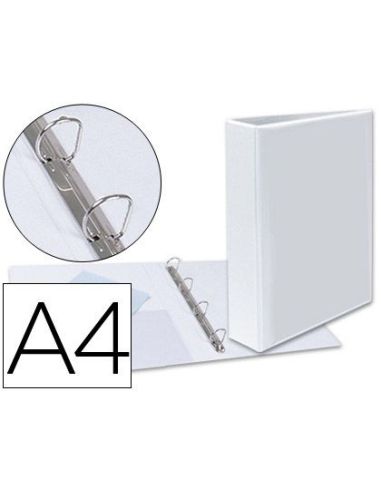 Carpeta Canguro 4 Anillas Mixtas 40Mm Esselte A4 Plastico Blanca|Libreriasalesiana
