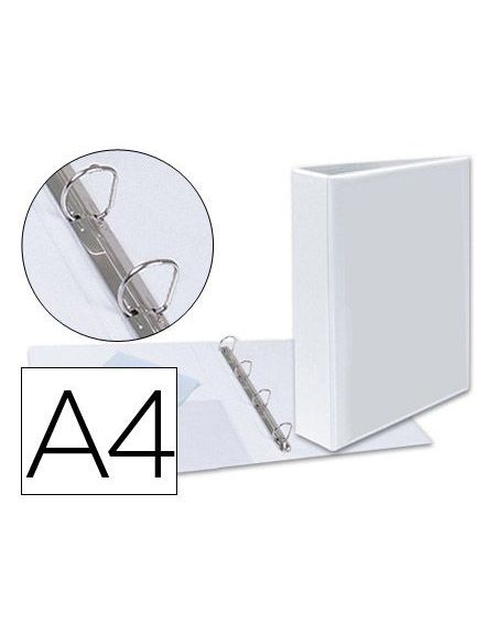 Carpeta Canguro 4 Anillas Mixtas 40Mm Esselte A4 Plastico Blanca|Libreriasalesiana