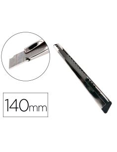 Cuter Q-Connect Metalico Estrecho Con Funda Cuchilla 9 Mm Xd-46 Con Clip Bolsa 1 Unidad