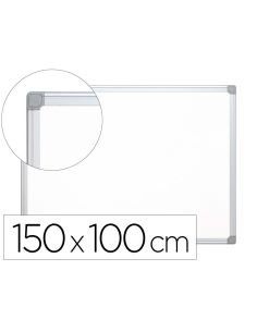 Pizarra Blanca Q-Connect Laminada Marco De Aluminio 150X100 Cm