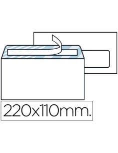 Sobre Liderpapel N.3 Blanco Din Americano Ventana Derecha 110X220Mm Tira De Silicona System Open Caja De 500 Unidad