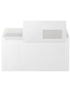 Sobre Liderpapel N.3 Blanco Din Americano Ventana Derecha 110X220Mm Tira De Silicona System Open Caja De 500 Unidad 2