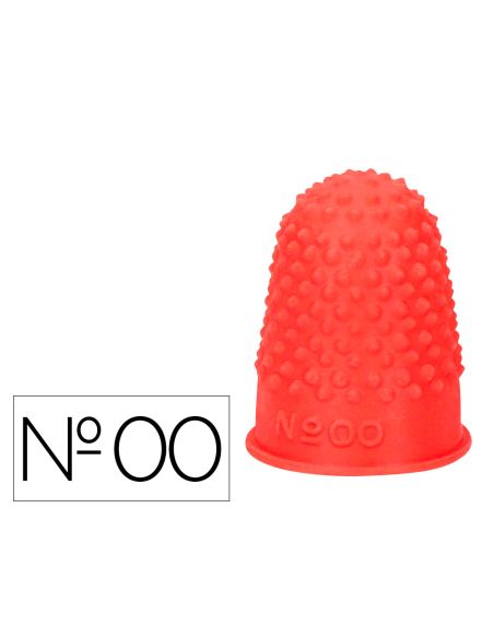 Dedil Q-Connect Goma Nº00 18-20 Mm Diametro Caja De 12 Unidades Color Rojo
