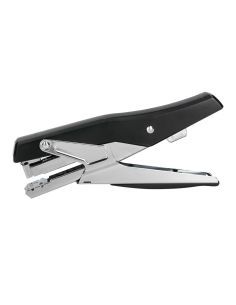 Grapadora Q-Connect De Tenaza Metalizada Y Negra Kf14867 Tacto Suave Capacidad 25 Hojas Usa Grapas 24/6 Y 26/6