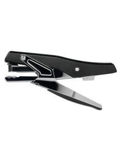 Grapadora Q-Connect De Tenaza Metalizada Y Negra Kf14867 Tacto Suave Capacidad 25 Hojas Usa Grapas 24/6 Y 26/6 2