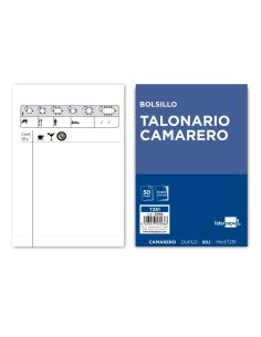 Talonario Liderpapel Camarero Bolsillo Original Y Copia T251 Zig Zag