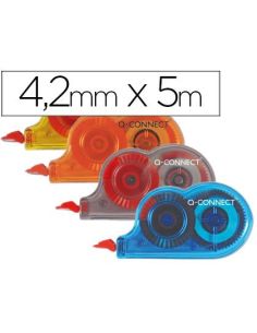 Corrector Q-Connect Cinta Mini Blanco 4,2 Mm X 5 Mt Bombonera De 28 Unidades