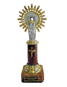 Columna Decorada Marron 11,5Cm (25)