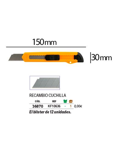 Cuter Q-Connect Plastico Ancho Cuchilla 18 Mm Xd-11 Blister 1 Unidad