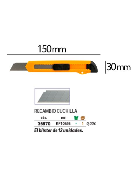 Cuter Q-Connect Plastico Ancho Cuchilla 18 Mm Xd-11 Blister 1 Unidad