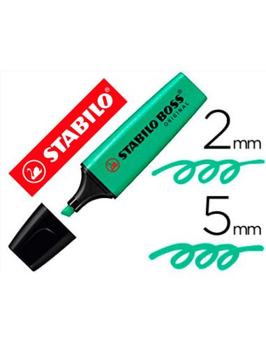 Rotulador Stabilo Boss Fluorescente 70 Turquesa