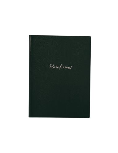Portafirmas Saro 320 Pvc Gofrado 20 Departamentos Color Negro